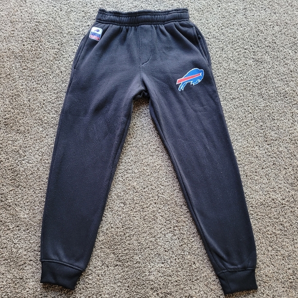 NFL Buffalo Bills Youth Kids Jogger Sweatpants 8 Black Team Apparel - Picture 1 of 14